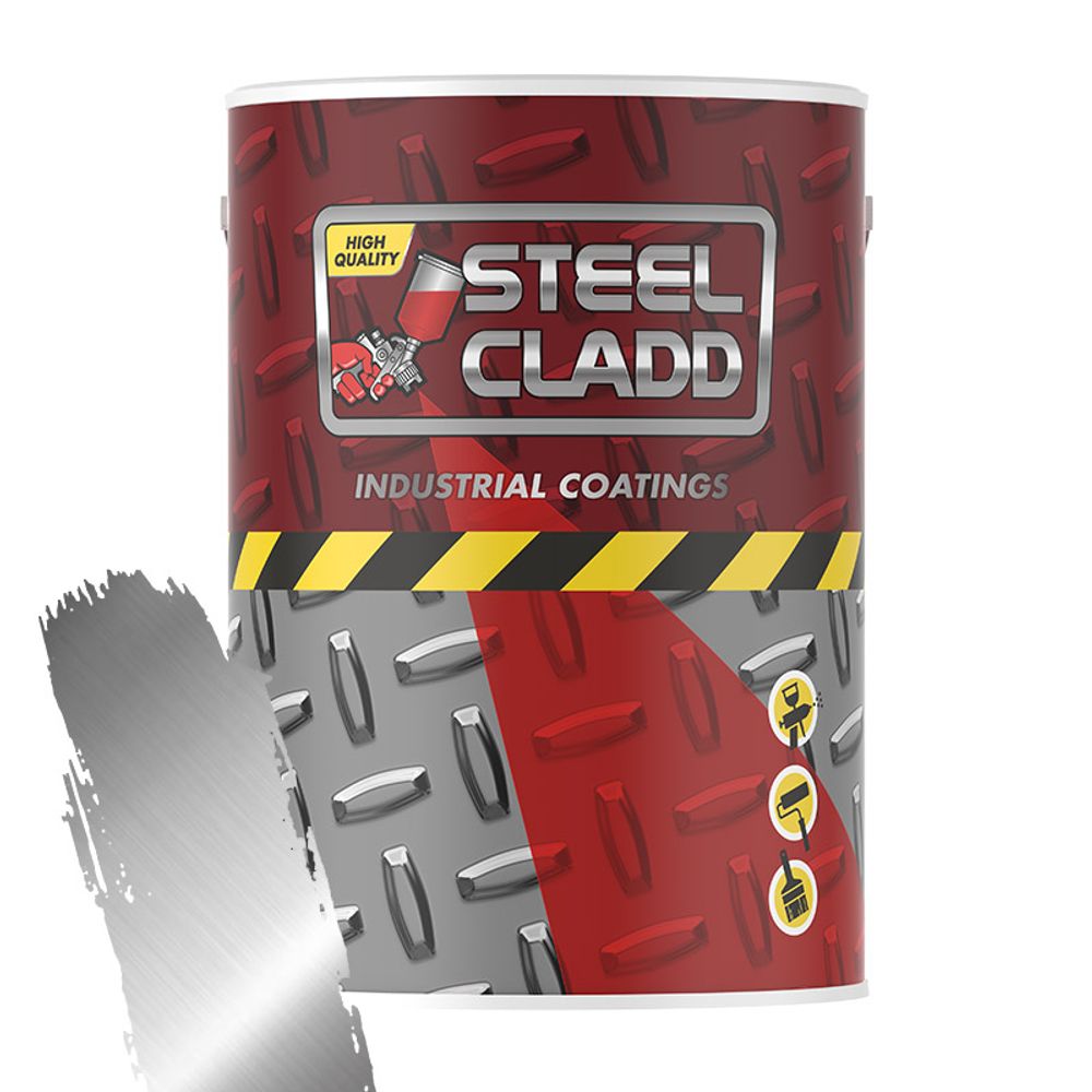 Steel Cladd Enamel Brilliant Aluminium 1l
