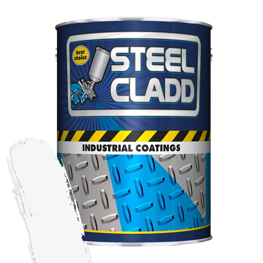 Steel Cladd Quick Dry Enamel White 5l
