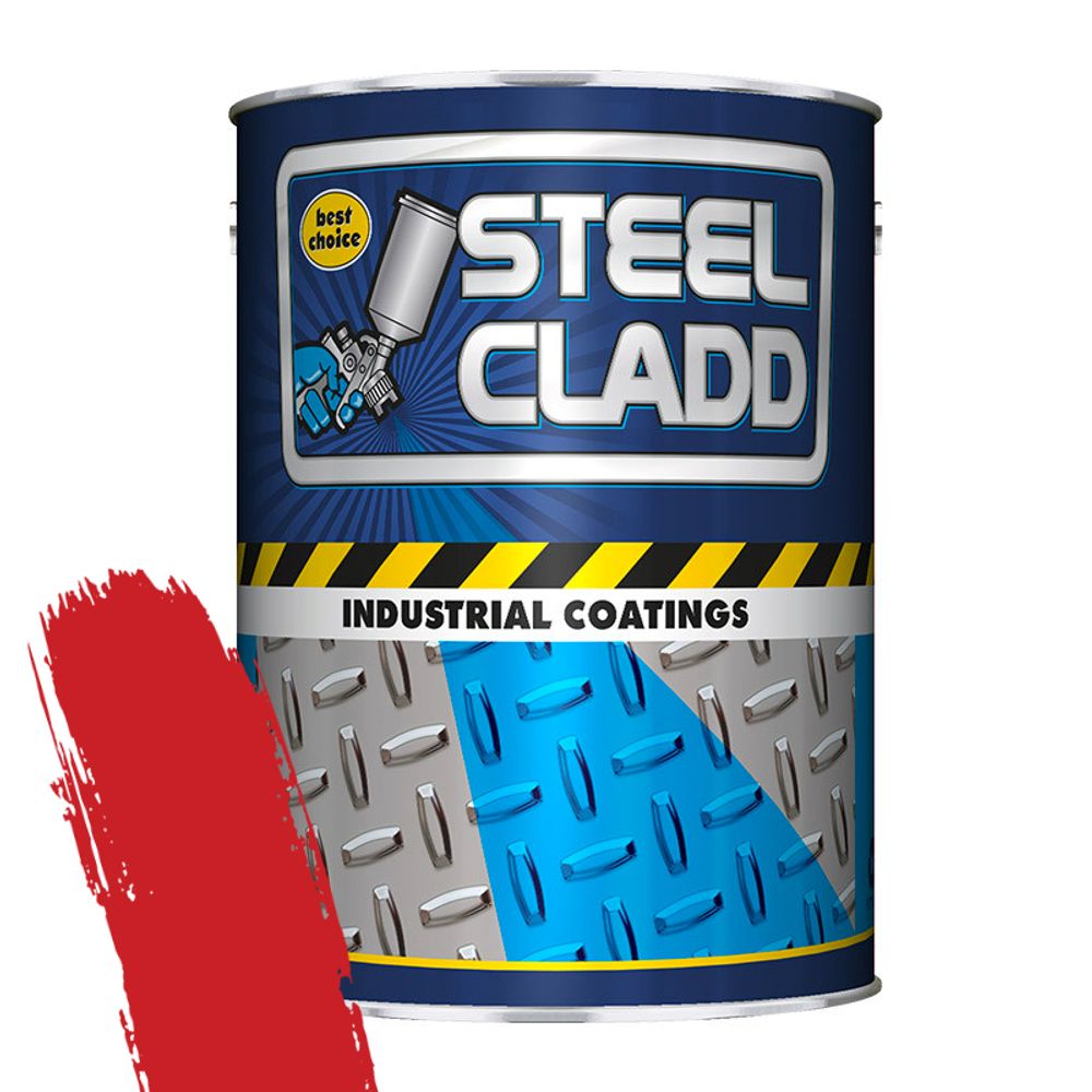 STEEL CLADD QUICK DRY ENAMEL MF RED 1L