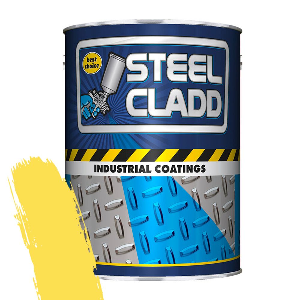 STEEL CLADD QUICK DRY ENAMEL CAT YELLOW 1L