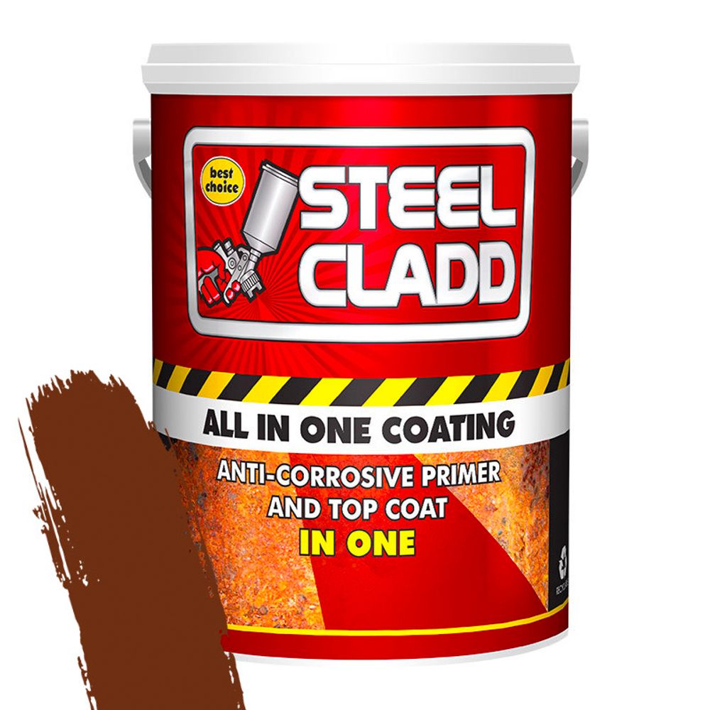 Steel Cladd All-in-one Water Based Brown 5l