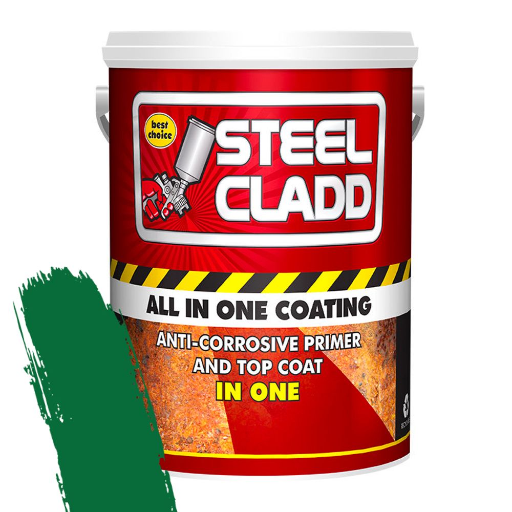 STEEL CLADD ALL-IN-ONE WATER BASED GREEN 20L
