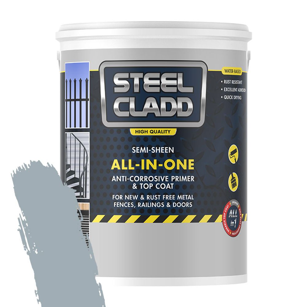 Steel Cladd All-in-one Water Based Grey 5l