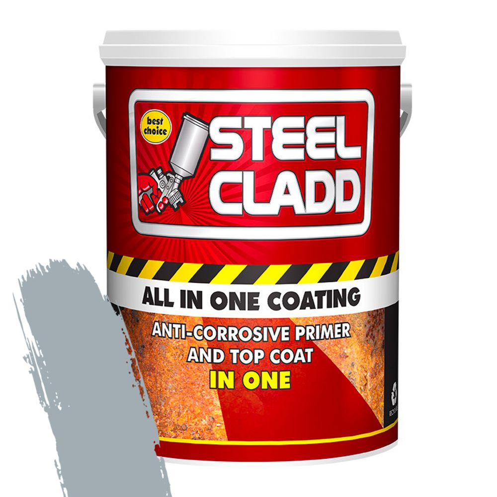 STEEL CLADD ALL-IN-ONE WATER BASED GREY 20L