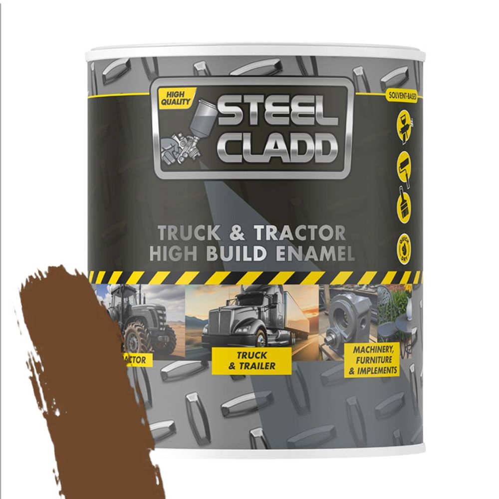 Steel Cladd Truck And Tractor Enamel Fiat Brown 1l