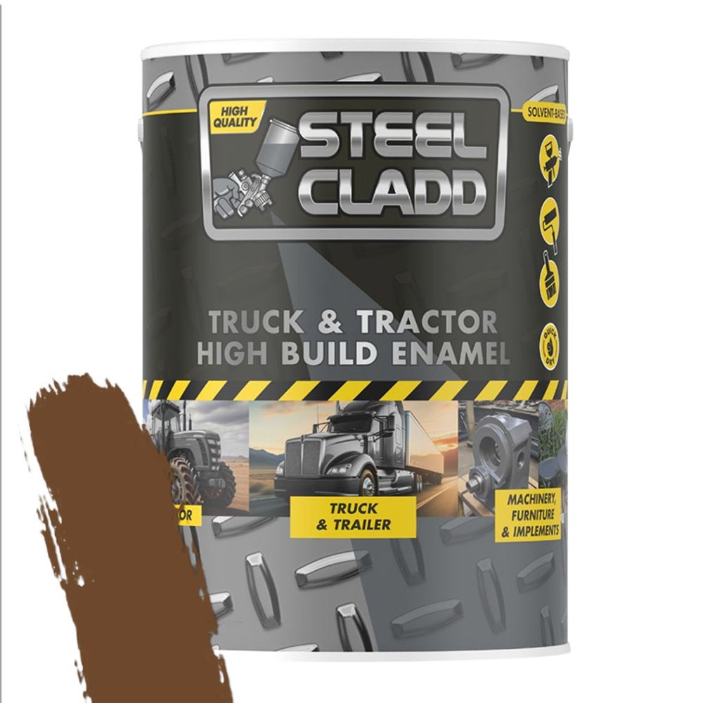 STEEL CLADD TRUCK AND TRACTOR ENAMEL FIAT BROWN 5L