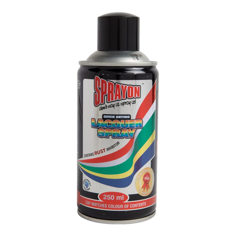 SPRAYON Std Spray Paint Gloss Black 250ml