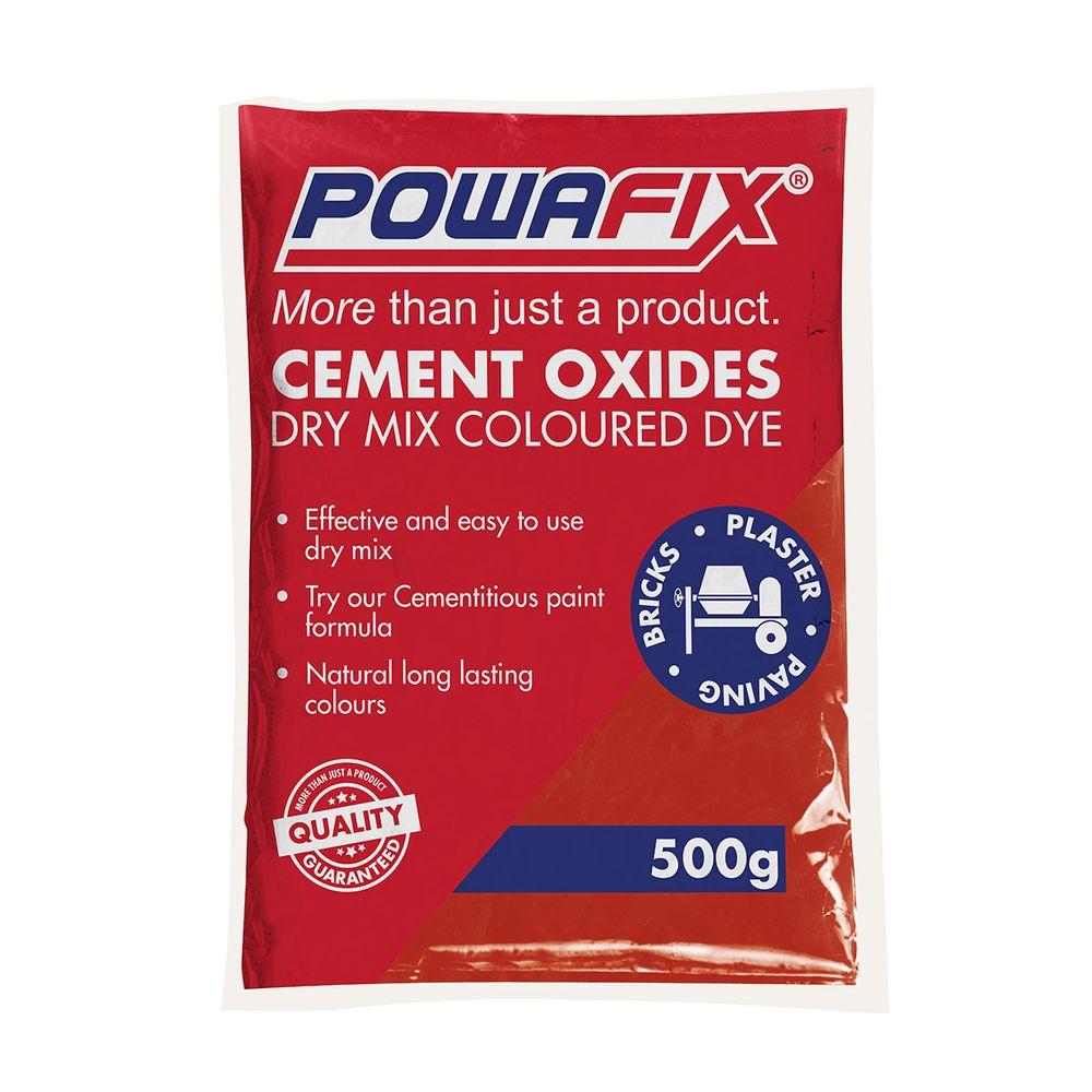 POWAFIX CEMENT OXIDE POWDER RED 500G