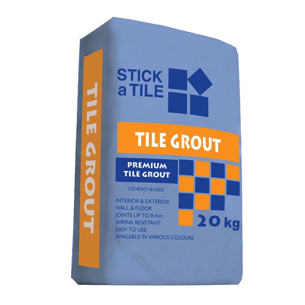 Stick A Tile Grout 20kg Light Brown