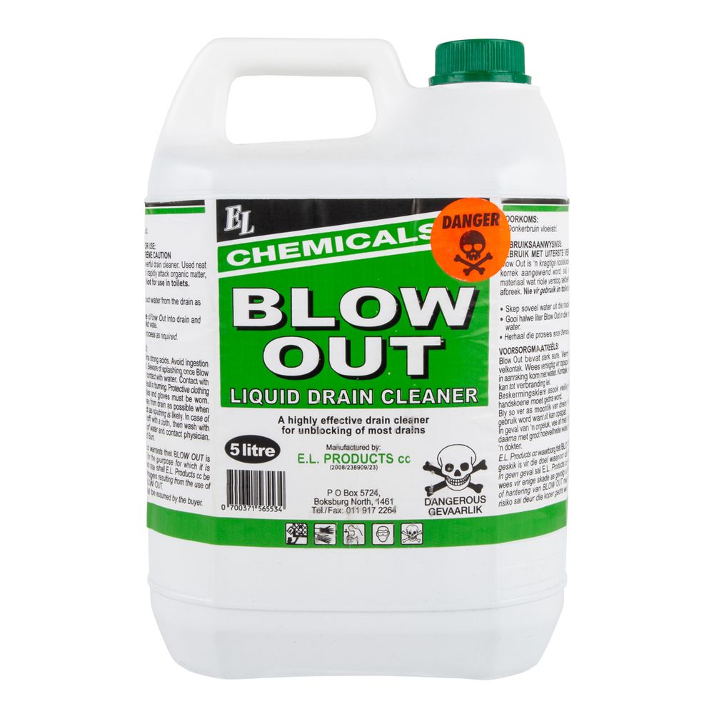 BLOWOUT Drain Cleaner Acid Base 5l