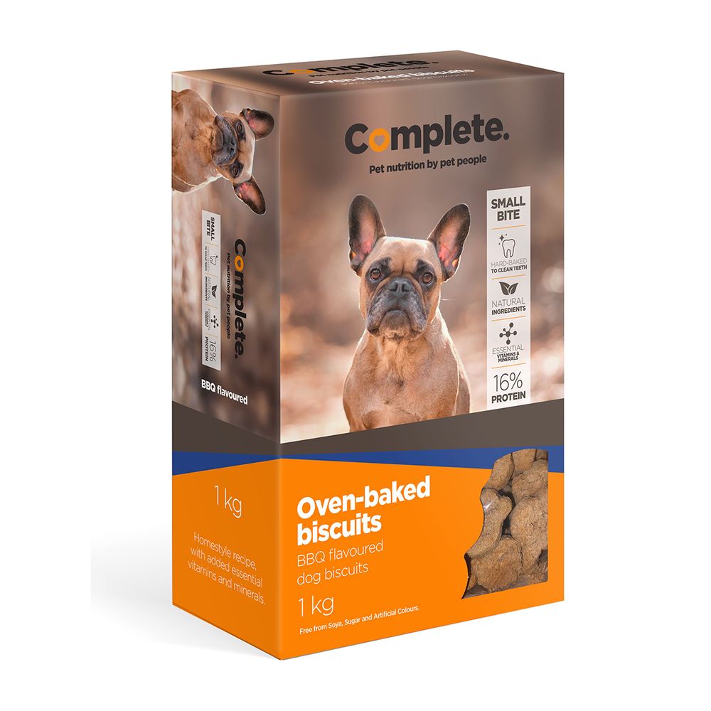 COMPLETE Dog Biscuits Snack-a-chew Bbq Sml 1kg
