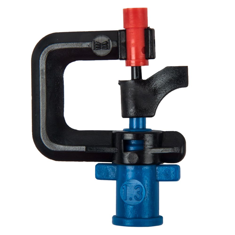 MICRO RAINJET HEAD ROTATOR 360DEG BLK 1.3MM