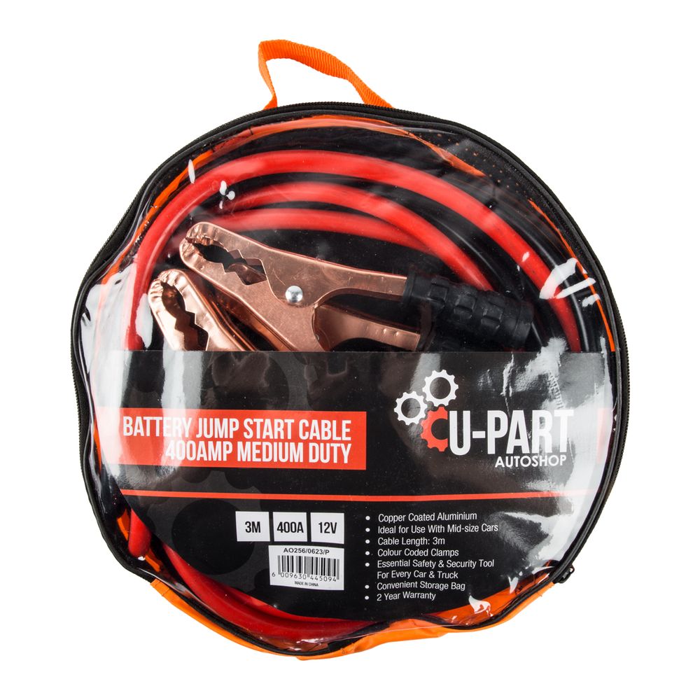 U-PART Jumper Cable Med Duty 400amp