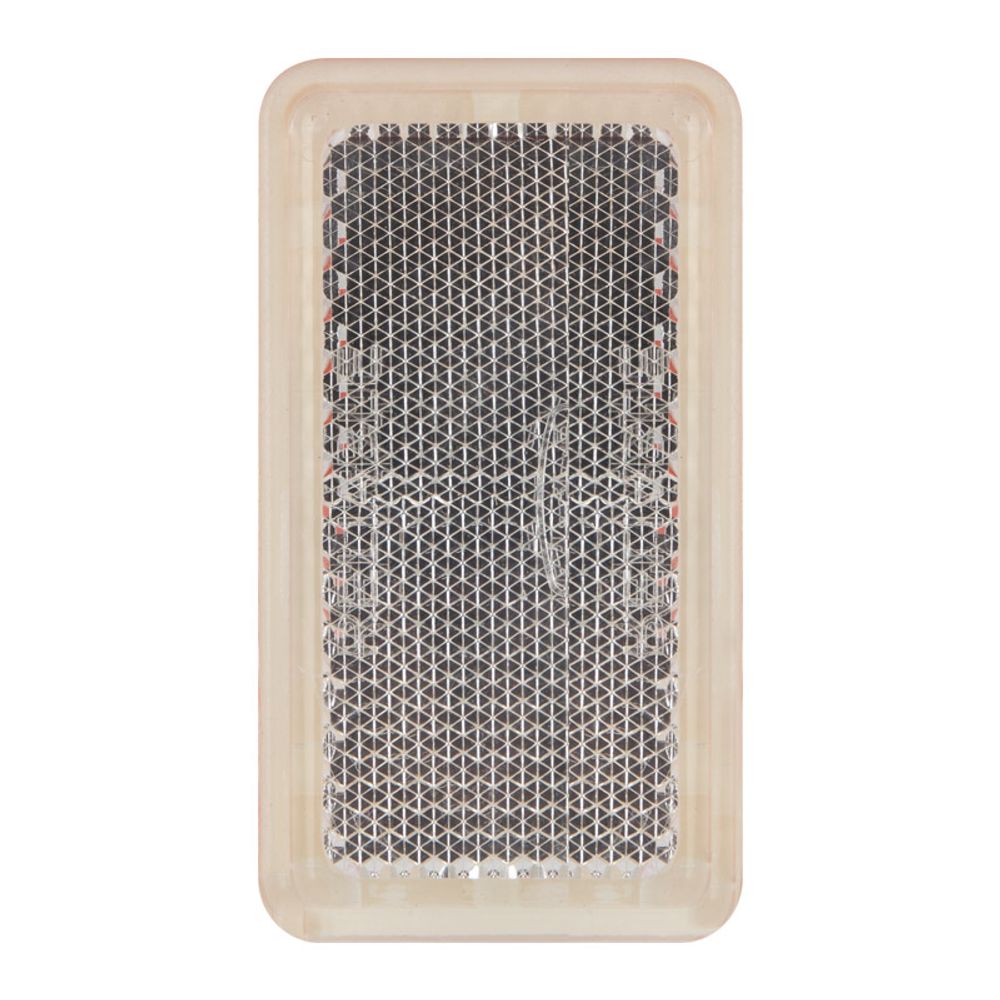 RECTANGULAR REFLECTOR STICK ON CLR 65MM