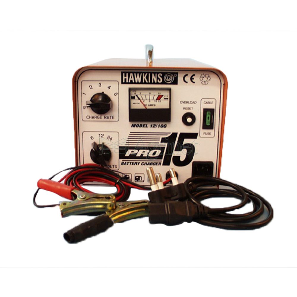 HAWKINS Battery Charger Pro 15 6v/12v/24v