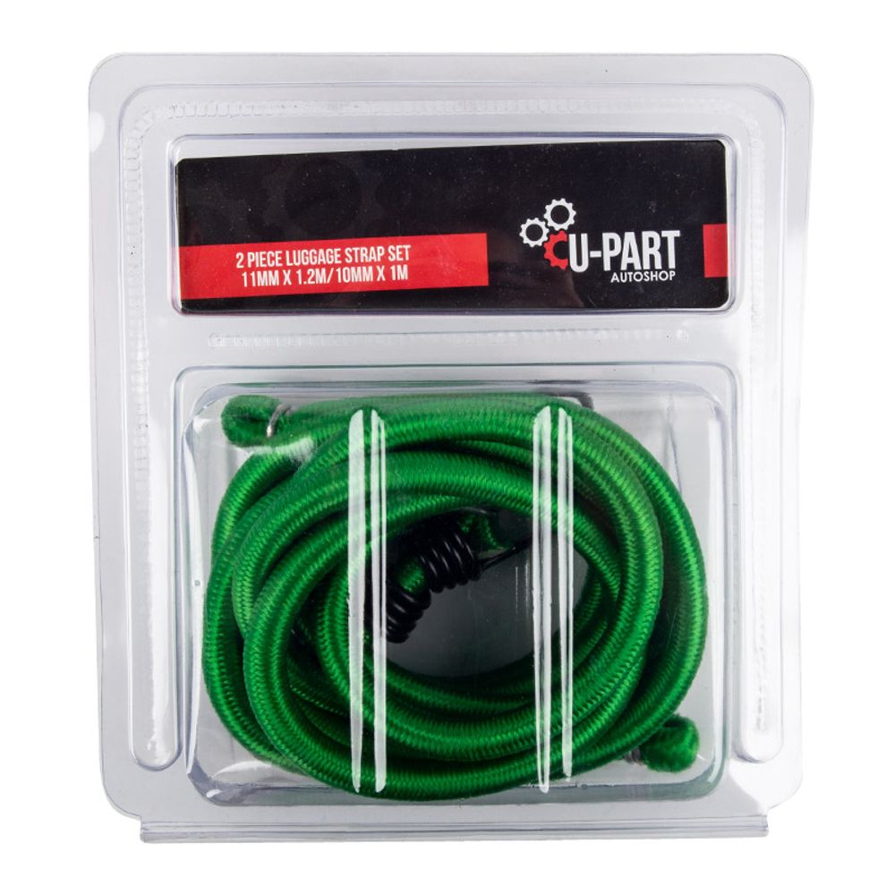 U-PART Luggage Strap Set 11mm 1.2m/10mm 1m 2pc