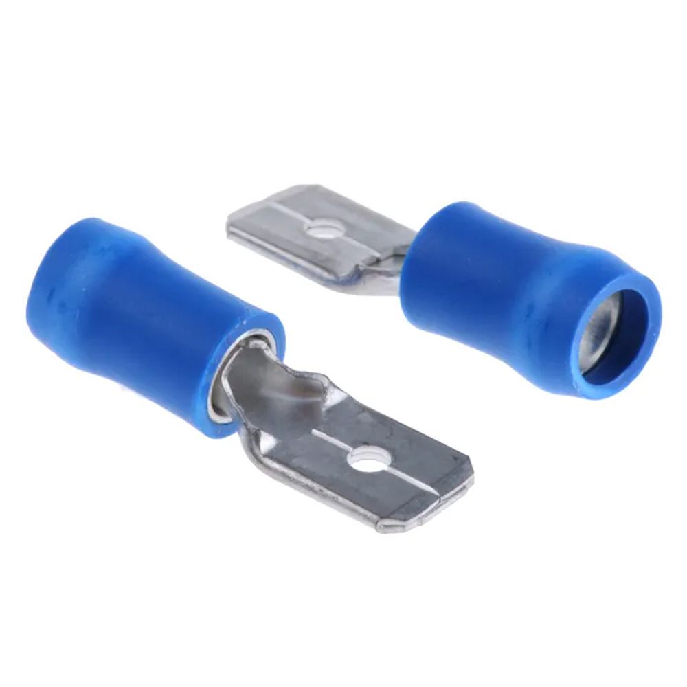 U-PART Terminal Male Tab Blu 1.5-2.5mm 6.3mm Lt250
