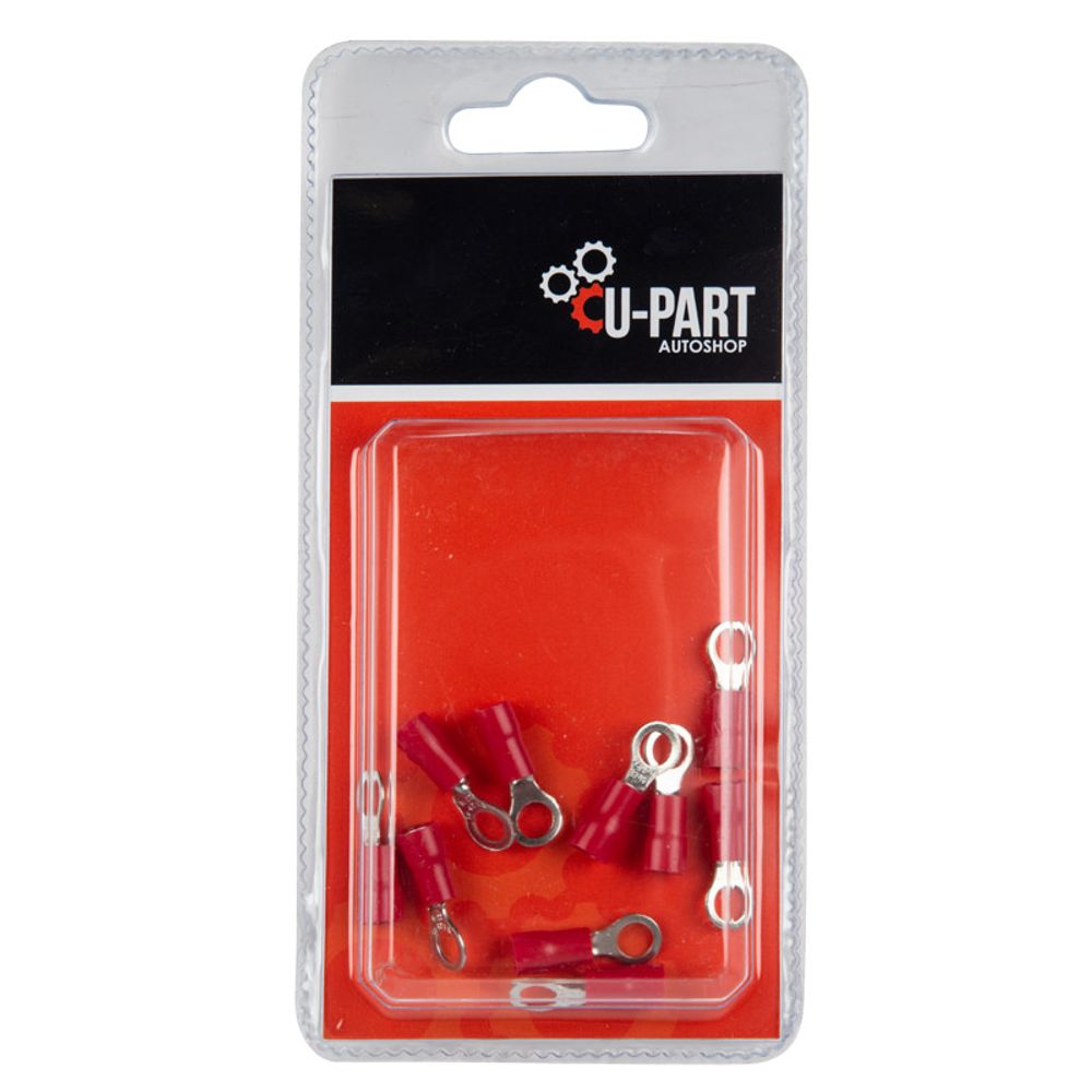 U-PART Terminal Red Ring Lug 0.5-1.5mm 5mm Lr15005