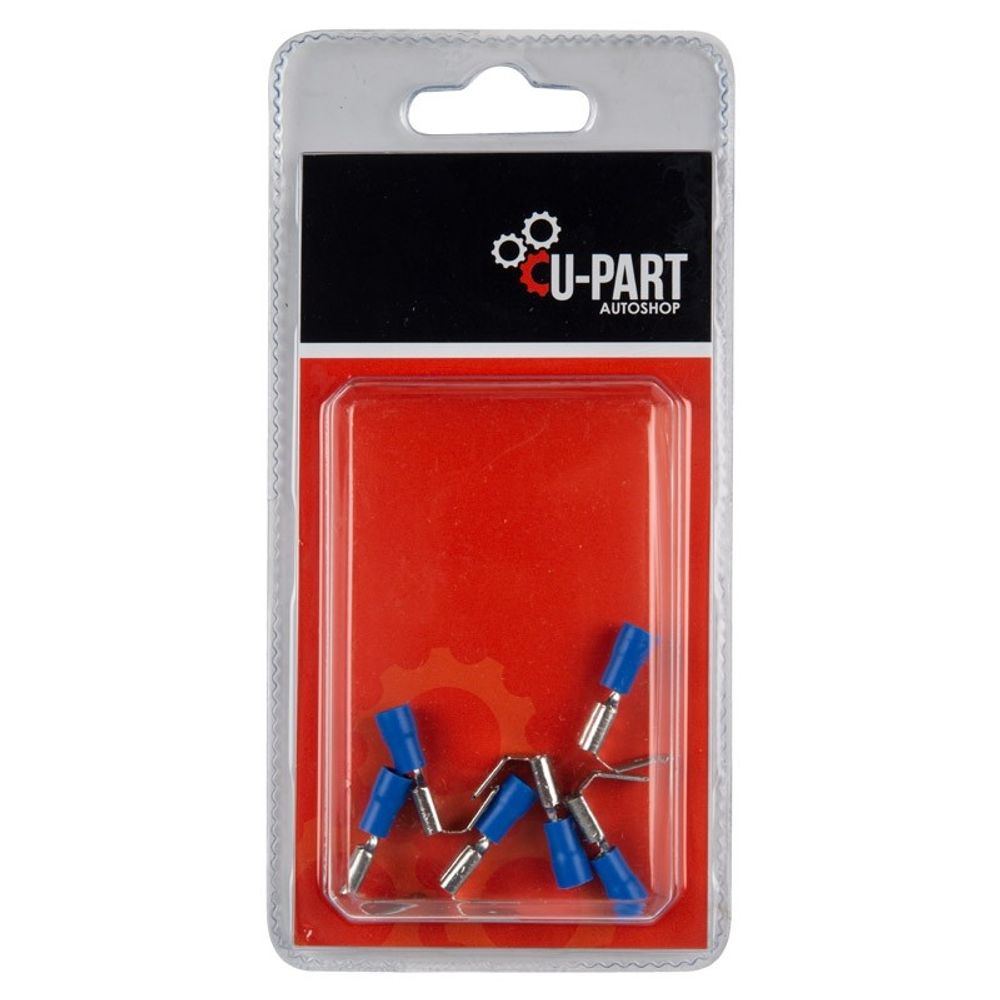 U-PART Terminal Piggy Back Blu 1.5-2mm 6.3mm Lm250