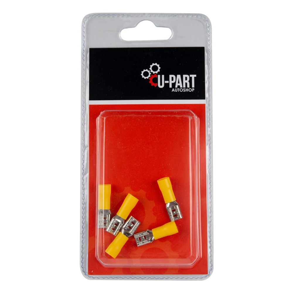 U-PART TERMINAL YELLOW FEMALE REC PUSH ON 4.0-6.0M