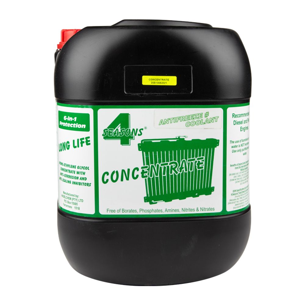 4 SEASONS ANTI-FREEZE 100% CONCENTRATE 20L