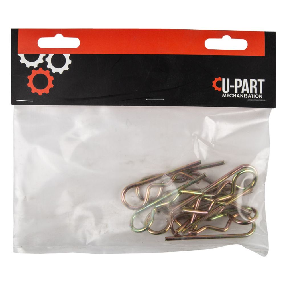 U-PART GRIP CLIP X10PK 10-18MM 3MM S10