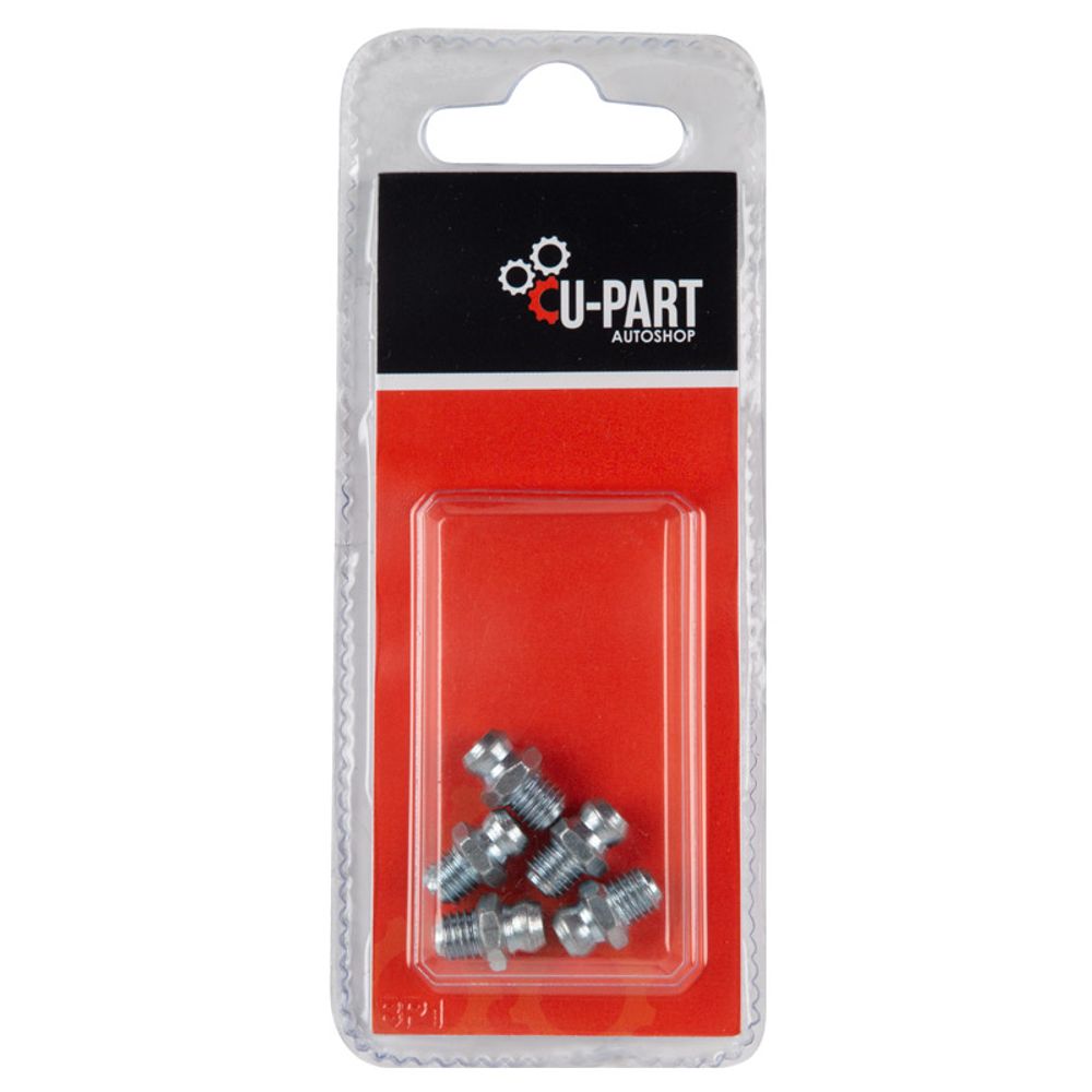 U-PART Grease Nipple Straight 1/4inch Unfx5