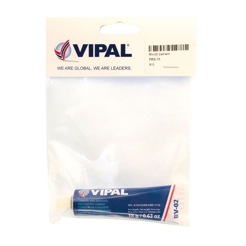 VIPAL VULCANIZING CEMENT BV-02 18G X 1 PRE PACK