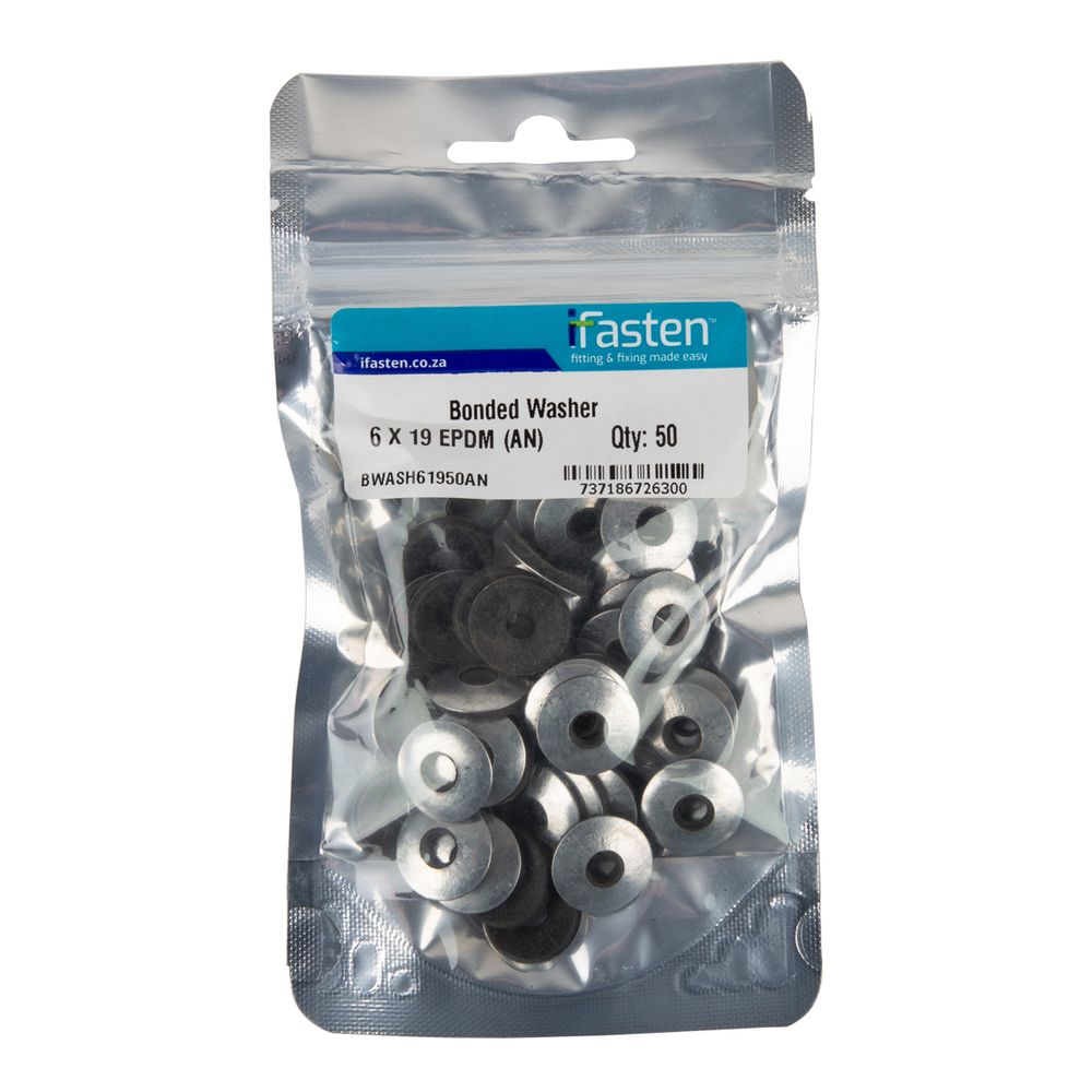 IFASTEN Washer Bonded Epdm 6x19mm 50 Pp
