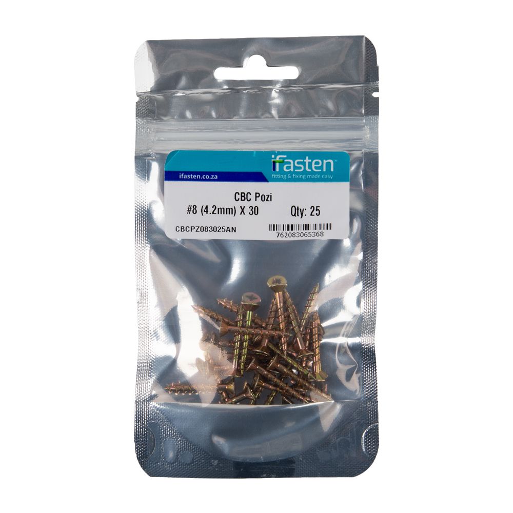 IFASTEN CBC POZI NO8 4.2MMX30MM 25 PP