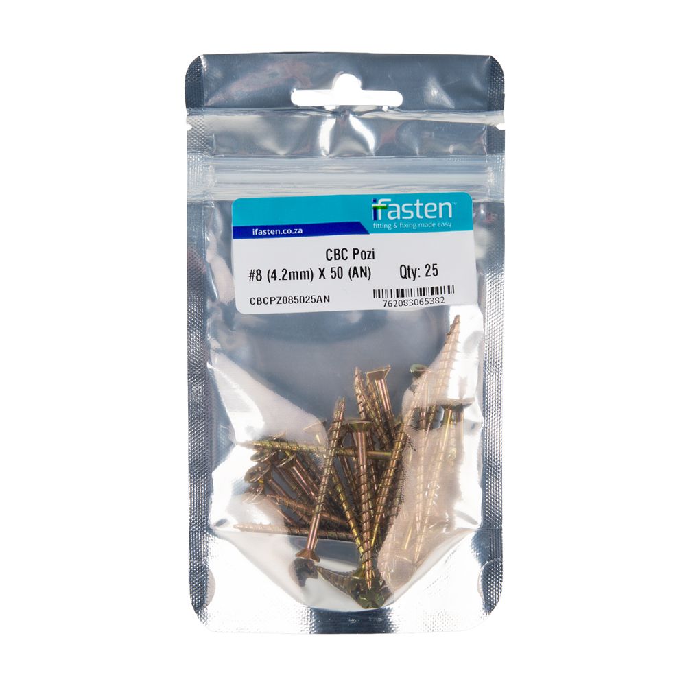 IFASTEN CBC POZI NO8 4.2MMX50MM 25 PP