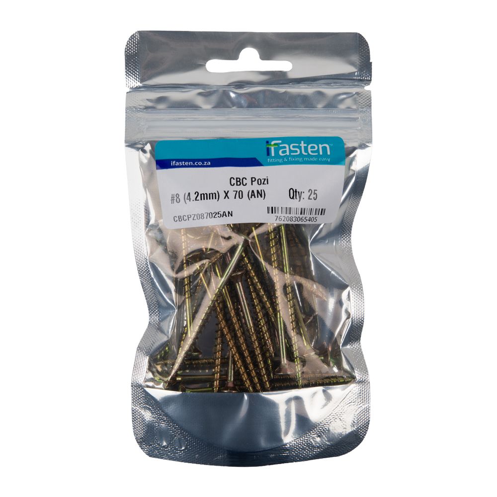 IFASTEN CBC POZI NO8 4.2MMX70MM 25 PP