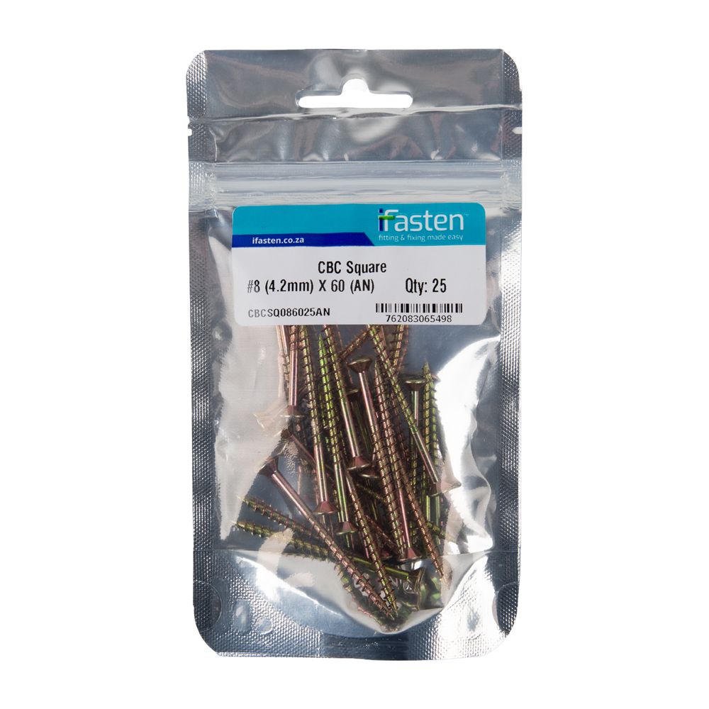 IFASTEN CBC SQUARE NO8 4.2MMX60MM 25 PP