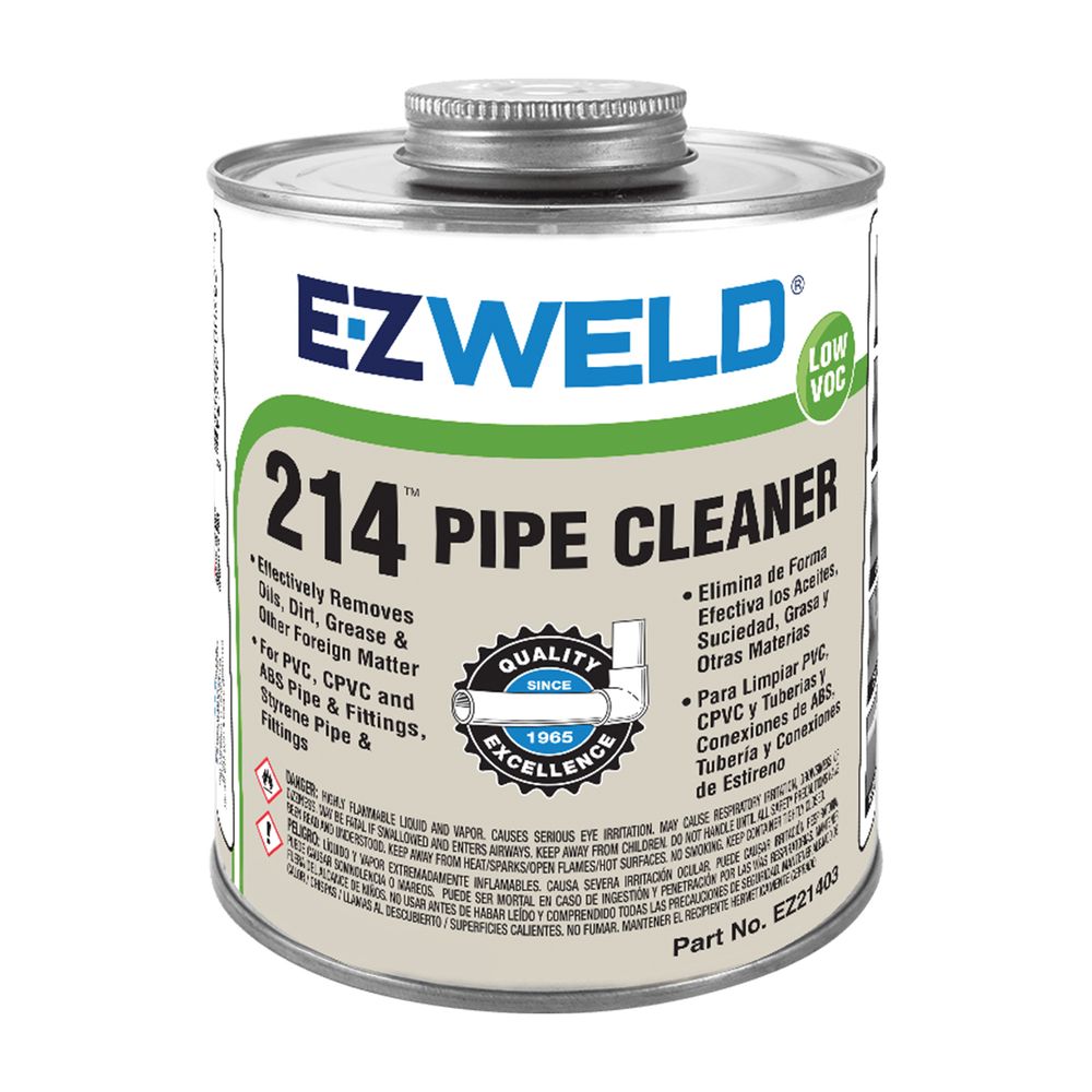 EZ WELD 214 PIPE CLEANER CLEAR 473ML