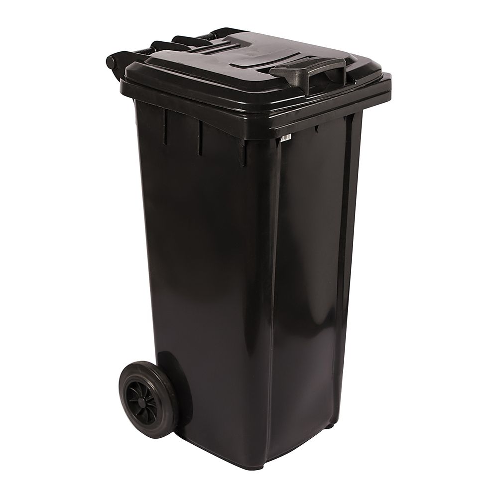 REFUSE WHEELY BIN NON SABS RECYCLED BLACK 120L