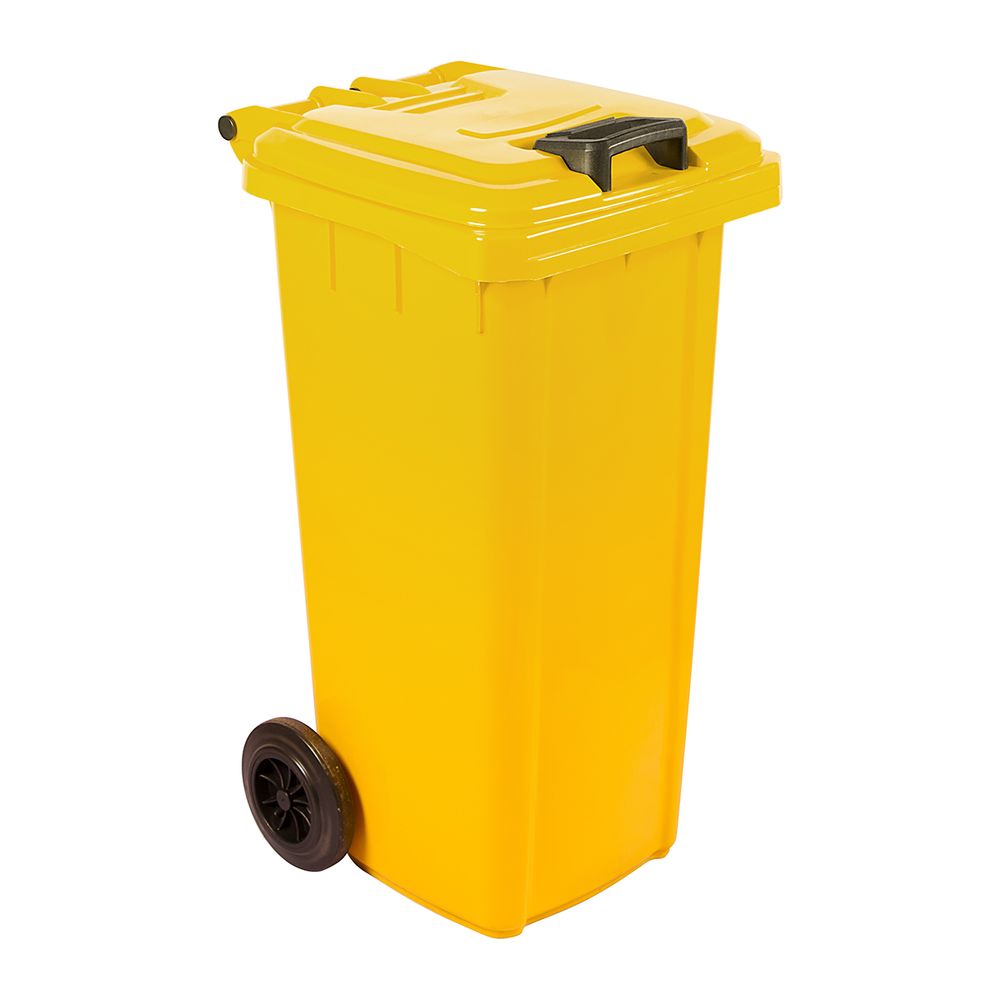 REFUSE WHEELY BIN NON SABS VIRGIN YELLOW 120L