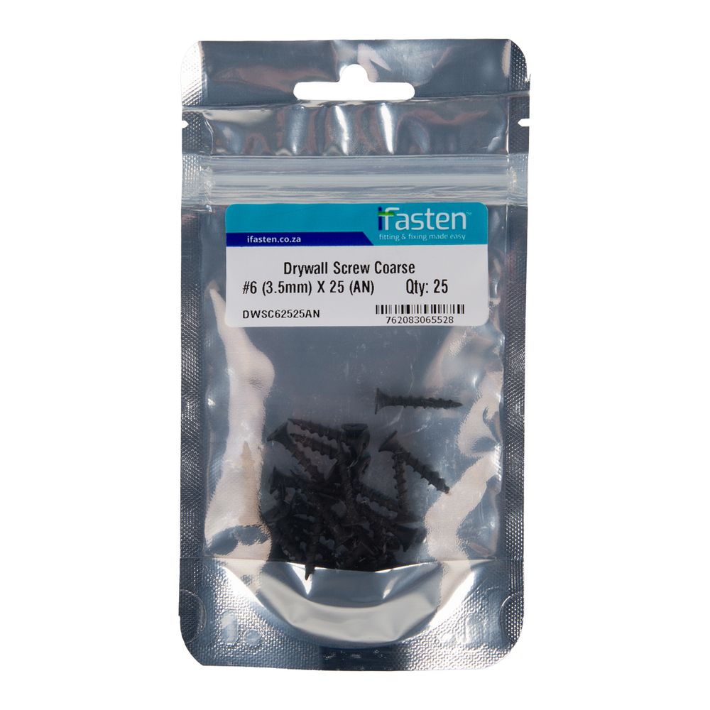 IFASTEN DRYWALL SCREW COARSE NO6 3.5X25MM 25 PP