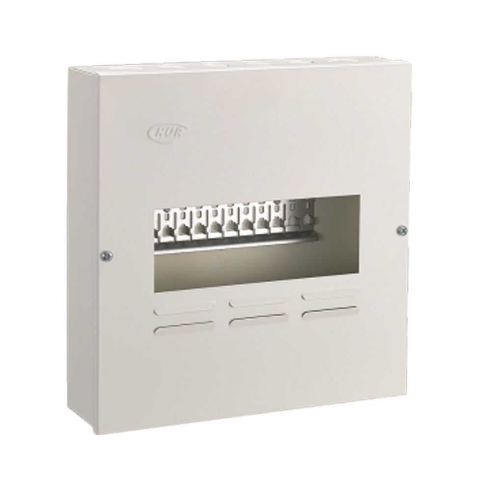 DISTRIBUTION BOARD MINI RAIL 8W SURFACE METAL