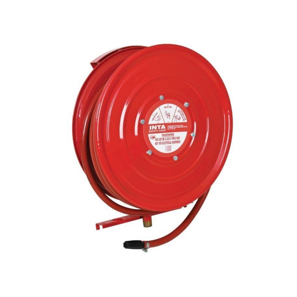 INTA Fire Hose Reel Complete 30m Wall Mounted Fix