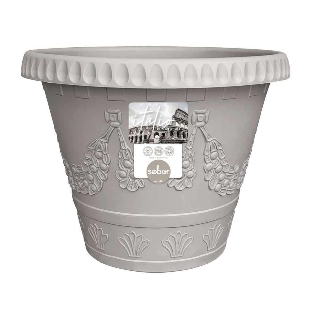 SEBOR Italo Roma Pot St 35cm Grigio