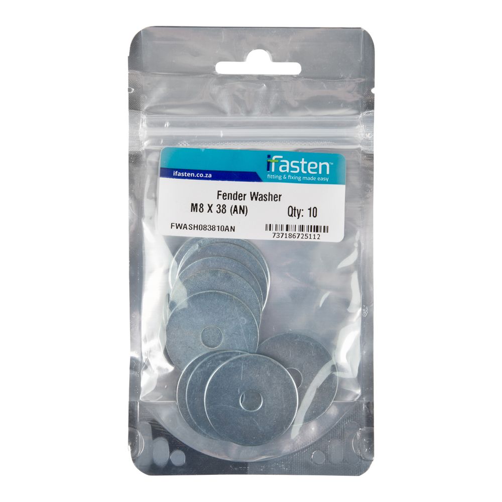IFASTEN Washer Fender M8x38mm 10 Pp
