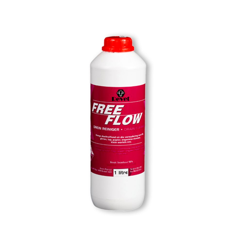 REVET Drain Clean Liquid Free Flow 1l