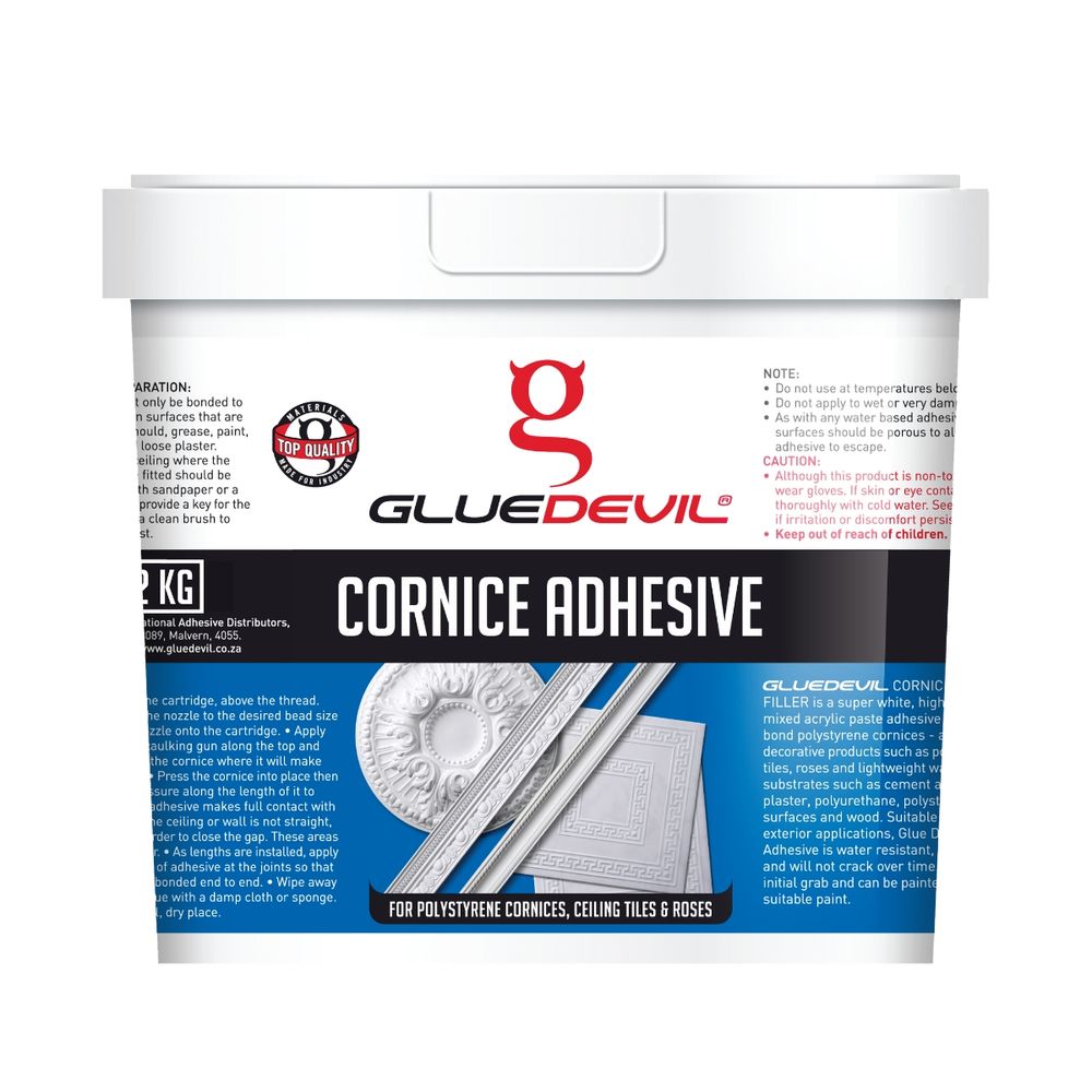 GLUEDEVIL Cornice Adhesive Bucket 1lt