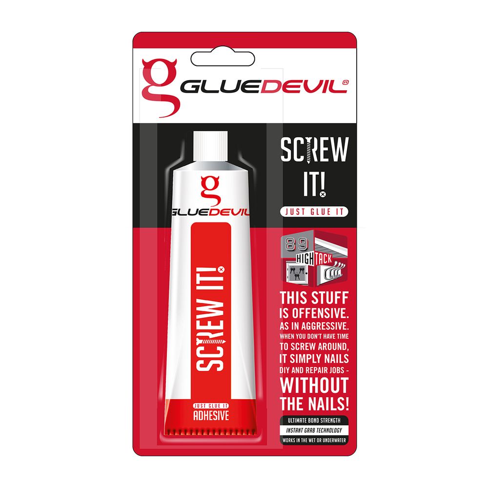 GLUEDEVIL SCREW IT! JUST GLUE IT B/P WHITE 90ML