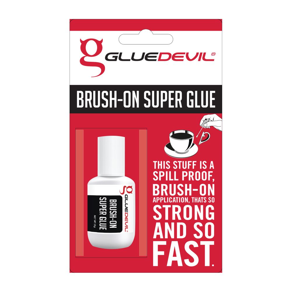 GLUEDEVIL SUPER GLUE BRUSH ON 8GR