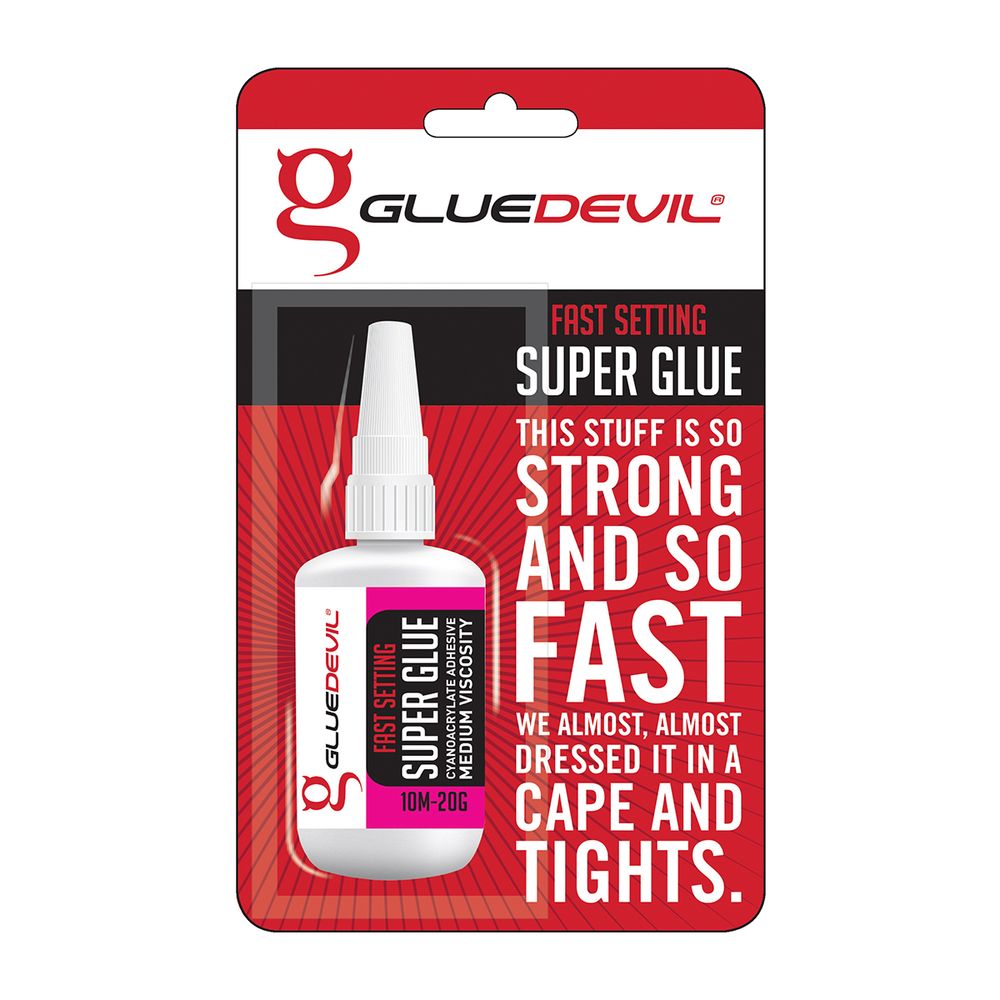 GLUEDEVIL SUPER GLUE B/P (PINK LABEL) 10M 20GRM