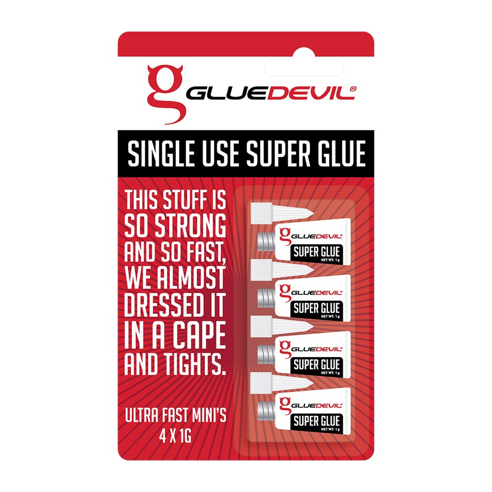 GLUEDEVIL SUPER GLUE GD VALUE PACK 4X1G