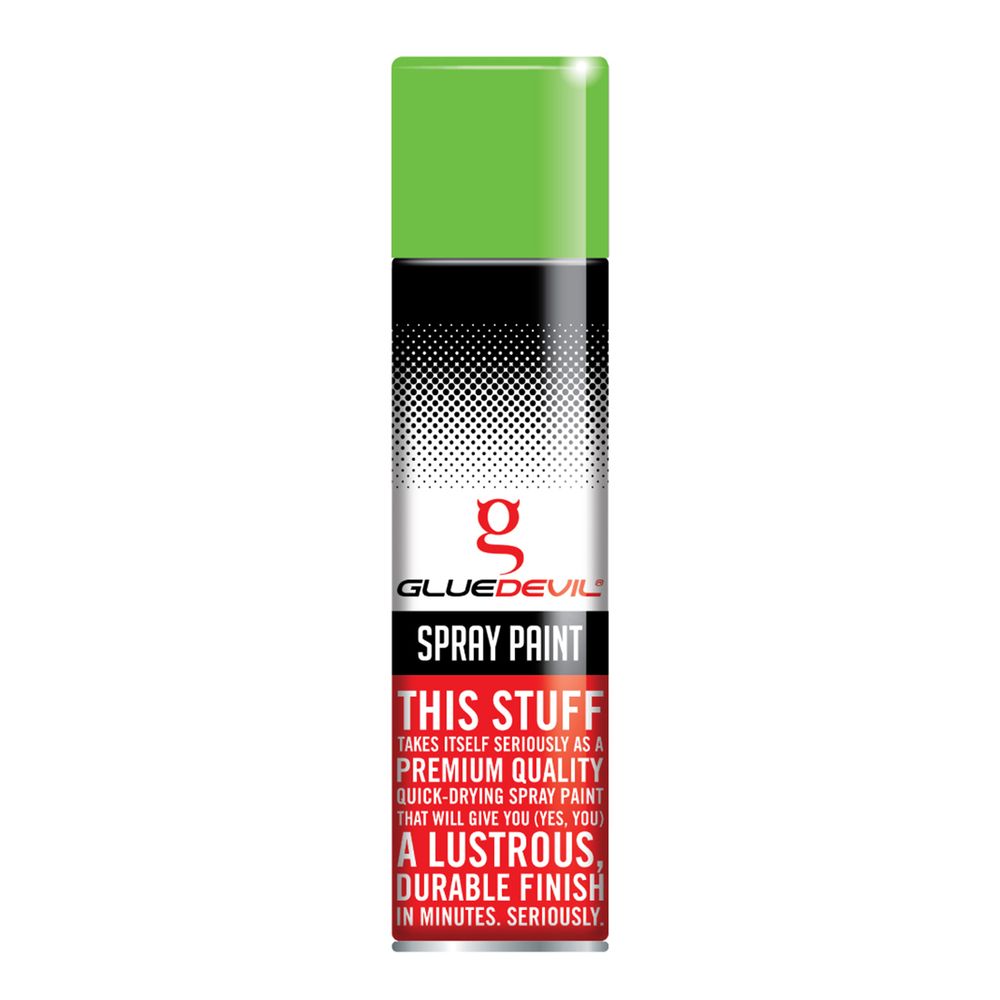 GLUEDEVIL SPRAY PAINT 300ML APPLE GREEN