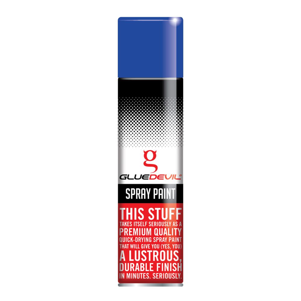 GLUEDEVIL SPRAY PAINT 300ML ELECTRIC BLUE