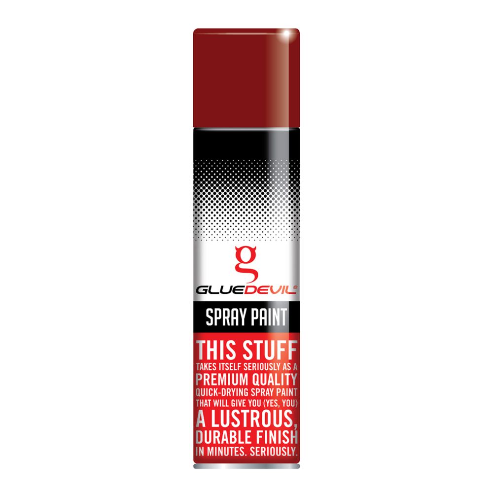 GLUEDEVIL SPRAY PAINT 300ML MAROON